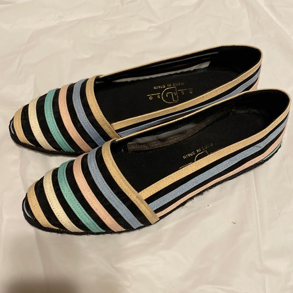 DELISO WOMEN’S BALLET SIZE 8 COLOR BLACK PINK BLUE GREEN CREAMY